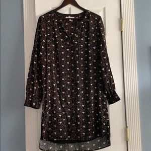 Black dress with hearts